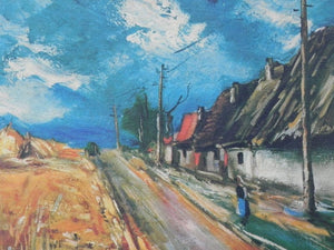 I Like Mike's Mid Century Modern Wall Decor & Art Maurice Vlaminck European Landscape, Framed by Turner Wall Accessories