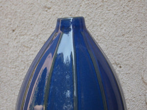 I Like Mike's Mid Century Modern Wall Decor & Art Medium Blue Ceramic Modern Teardrop Bud Vase