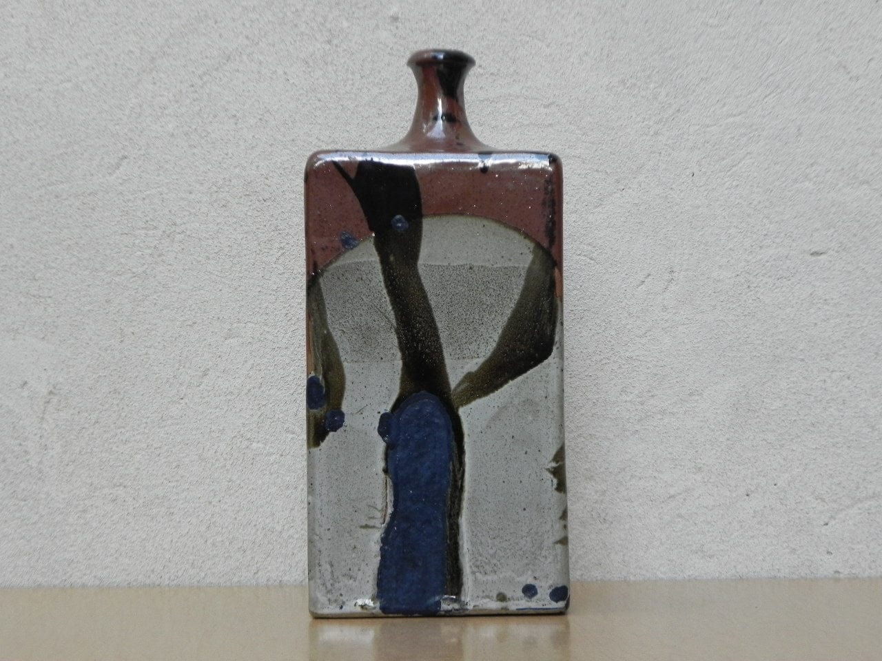 I Like Mike's Mid Century Modern Wall Decor & Art Mid Century Modern Rectangle Ceramic Vase by Frank Salzman