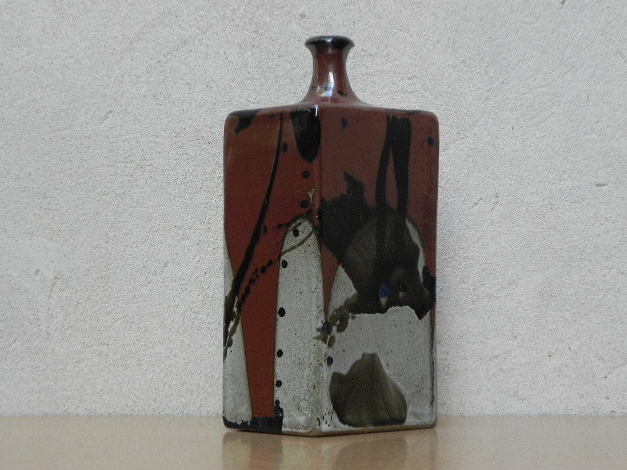 I Like Mike's Mid Century Modern Wall Decor & Art Mid Century Modern Rectangle Ceramic Vase by Frank Salzman