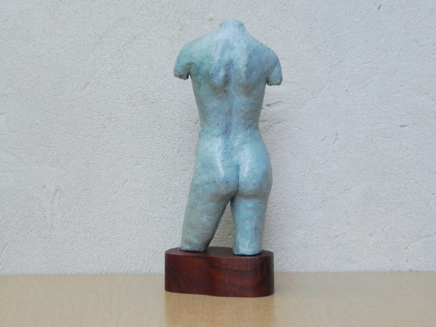 I Like Mike's Mid Century Modern Wall Decor & Art Nude Female Ceramic Table Sculpture in Blue