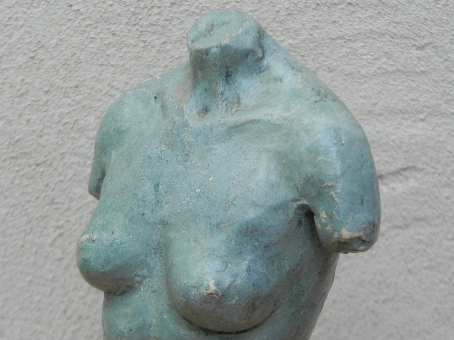 I Like Mike's Mid Century Modern Wall Decor & Art Nude Female Ceramic Table Sculpture in Blue