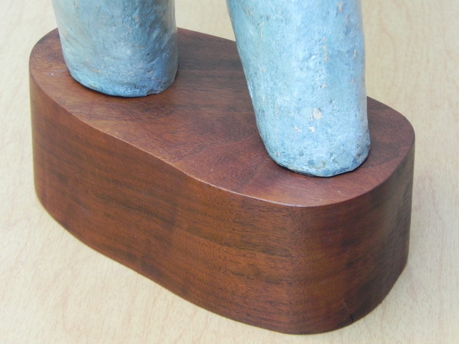 I Like Mike's Mid Century Modern Wall Decor & Art Nude Female Ceramic Table Sculpture in Blue