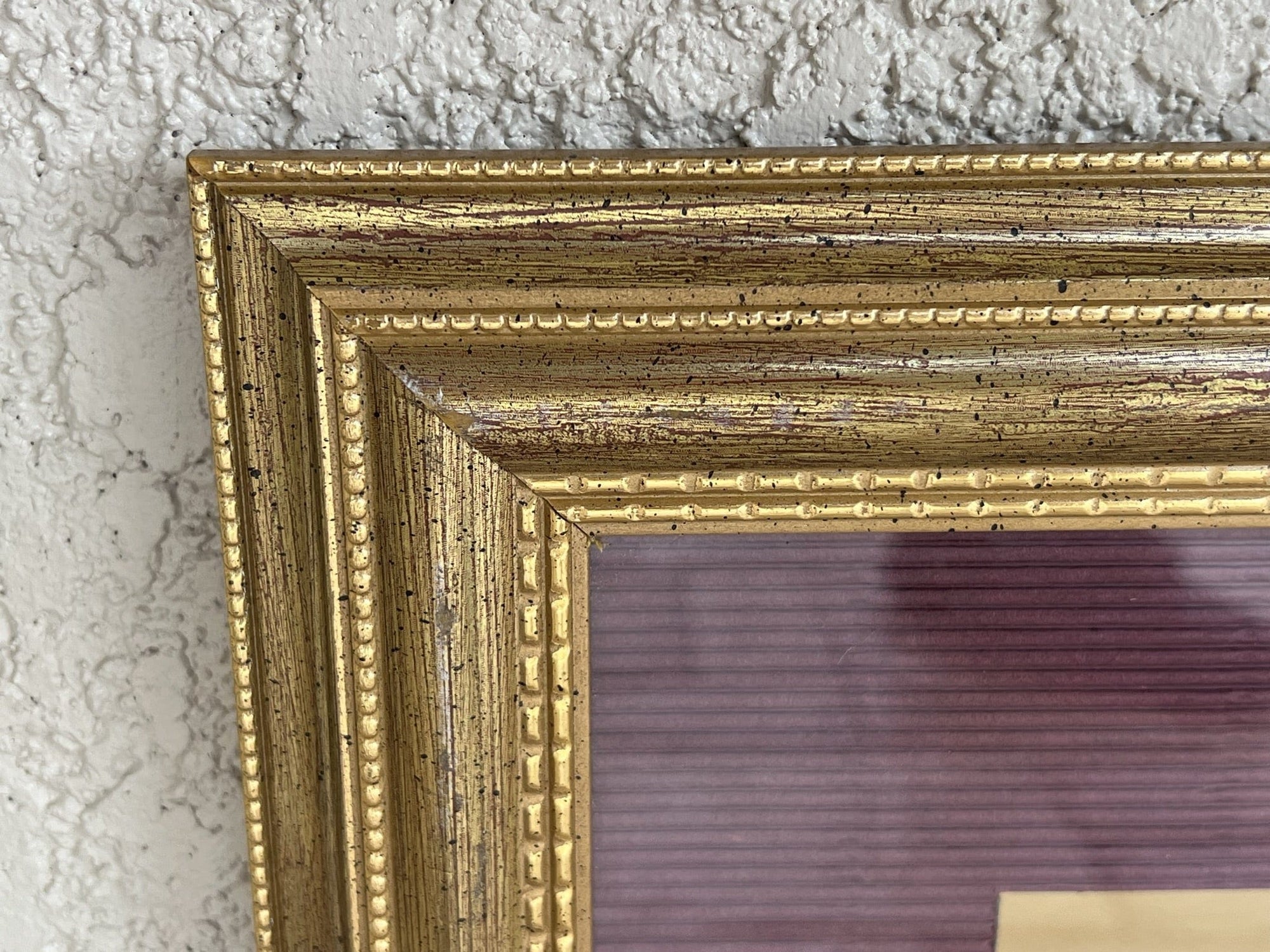 I Like Mike's Mid Century Modern Wall Decor & Art Pair Framed Square Modern Gold Burgundy Nude Wall Hangings, Print on Foil