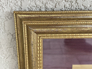 I Like Mike's Mid Century Modern Wall Decor & Art Pair Framed Square Modern Gold Burgundy Nude Wall Hangings, Print on Foil