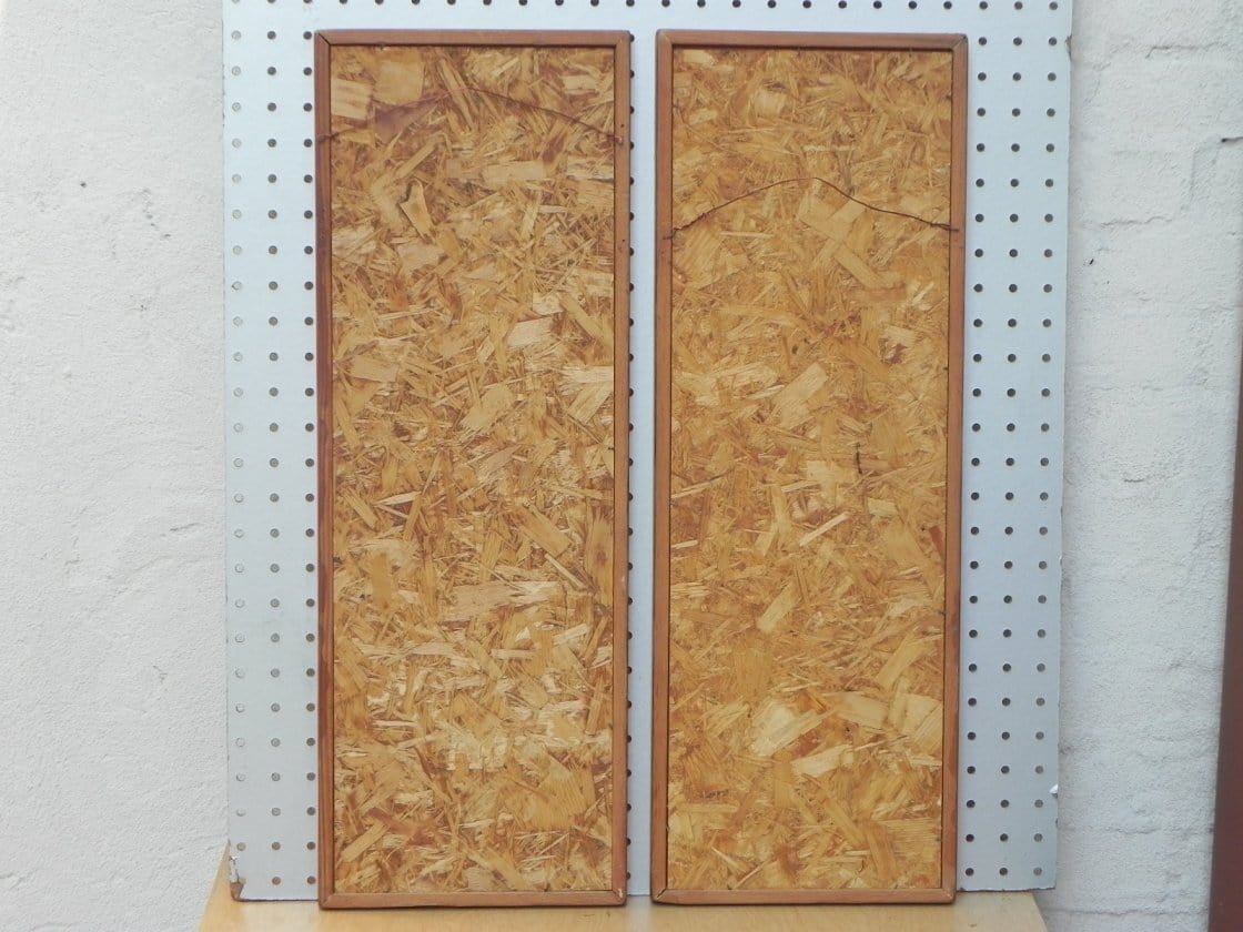 I Like Mike's Mid Century Modern Wall Decor & Art Pair Tooled Cooper Horses on Pressed Board Backing, Framed