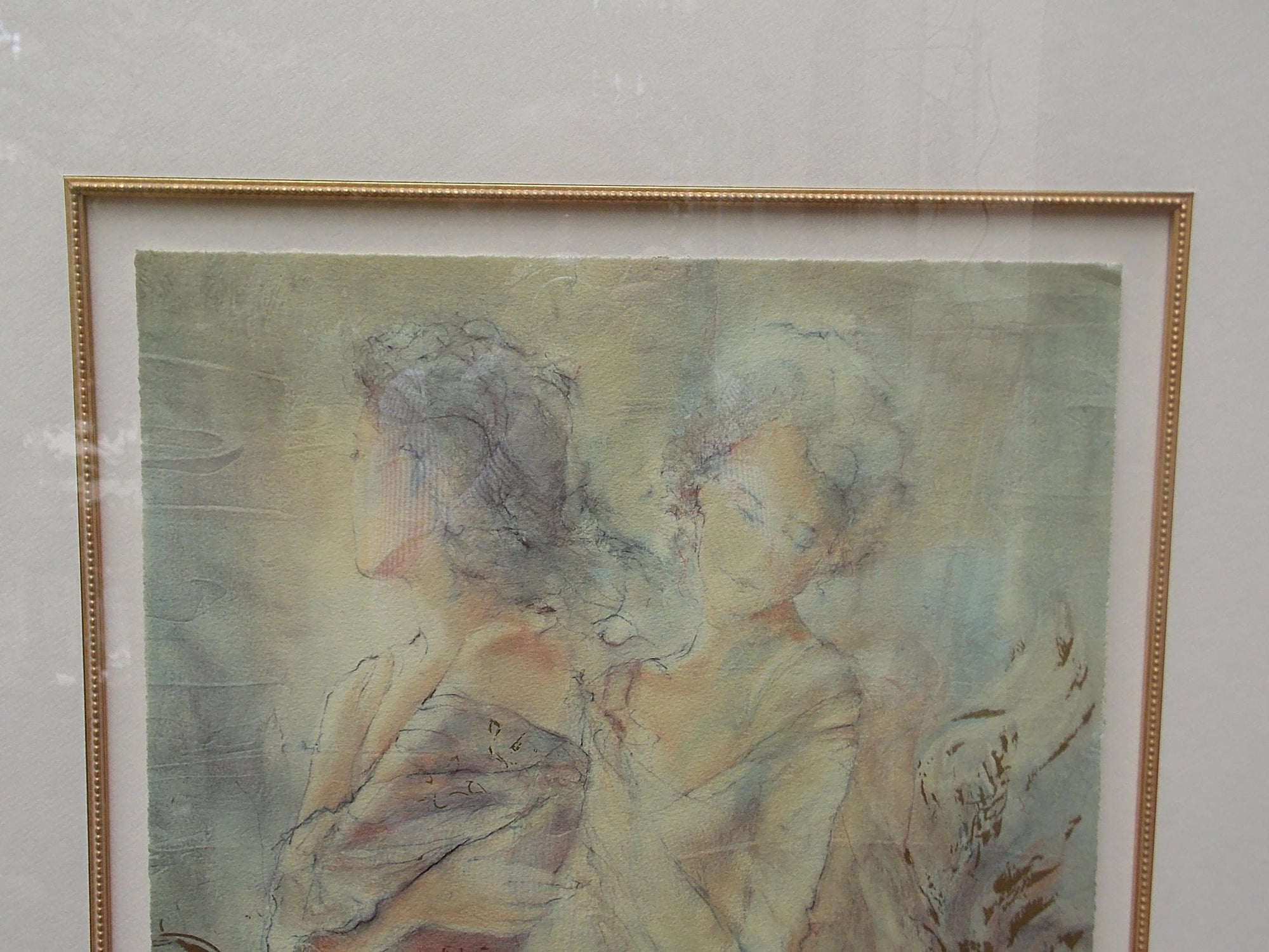 I Like Mike's Mid Century Modern Wall Decor & Art Quiet Movement 11 by Gary Benfield, Large Framed Seriograph, Signed & Numbered