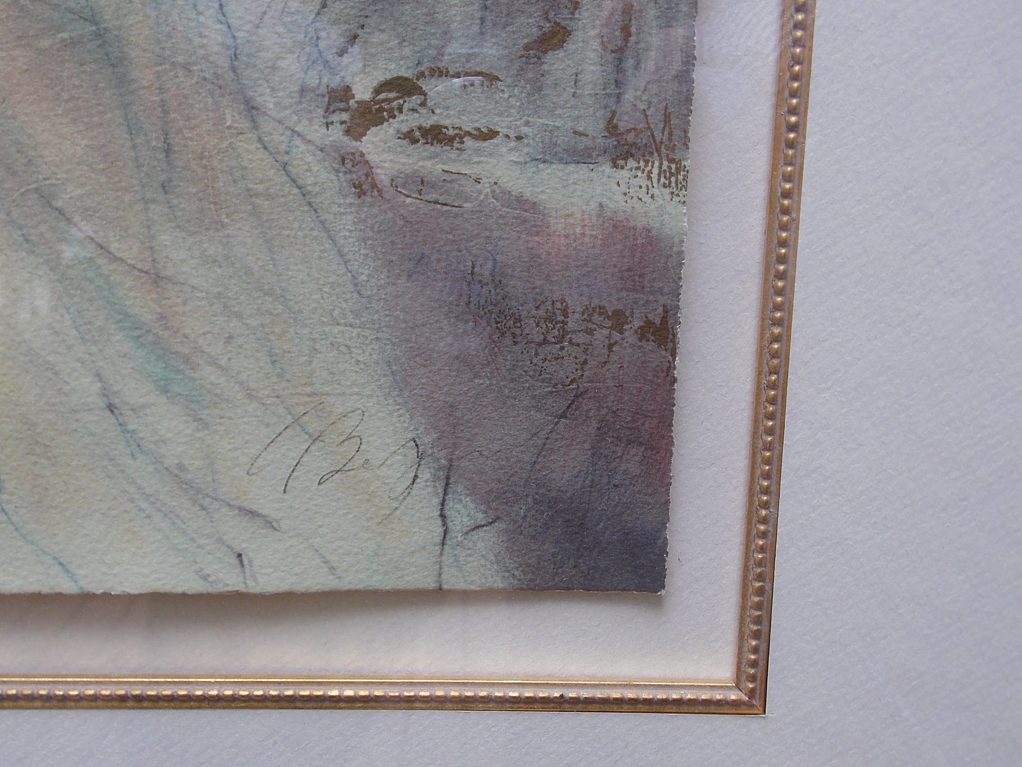 I Like Mike's Mid Century Modern Wall Decor & Art Quiet Movement 11 by Gary Benfield, Large Framed Seriograph, Signed & Numbered