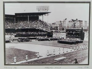 I Like Mike's Mid Century Modern Wall Decor & Art Rare Brooklyn Dodgers Opening Day Photographic Print, Framed, Ebbets Field