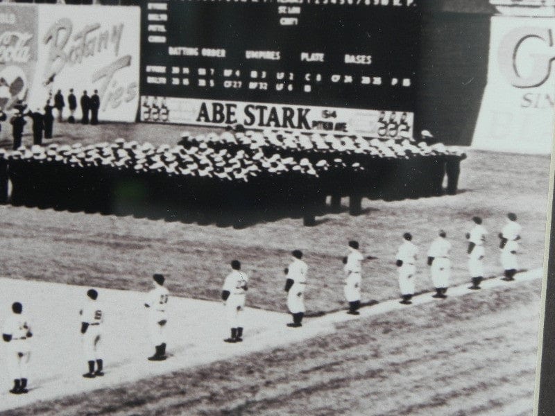 I Like Mike's Mid Century Modern Wall Decor & Art Rare Brooklyn Dodgers Opening Day Photographic Print, Framed, Ebbets Field