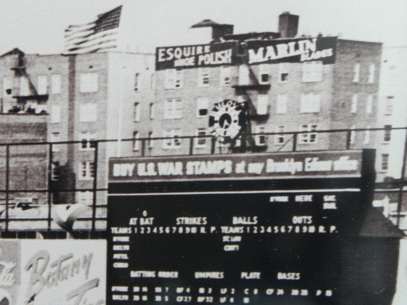 I Like Mike's Mid Century Modern Wall Decor & Art Rare Brooklyn Dodgers Opening Day Photographic Print, Framed, Ebbets Field