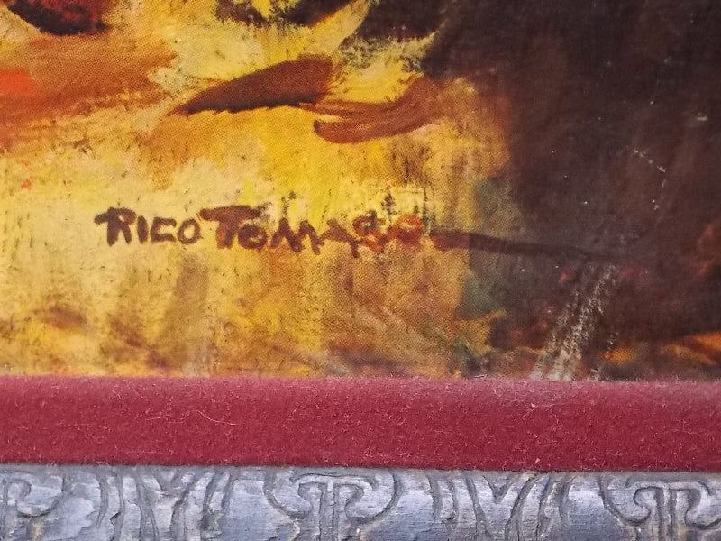 I Like Mike's Mid-Century Modern Wall Decor & Art Rico Tomaso Matador Bullfight Framed Print on Board