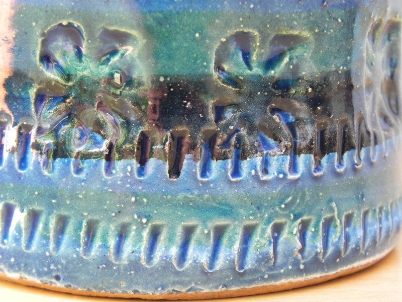 I Like Mike's Mid Century Modern Wall Decor & Art Rimini Blue Bitossi Cylinder Vase from Italy