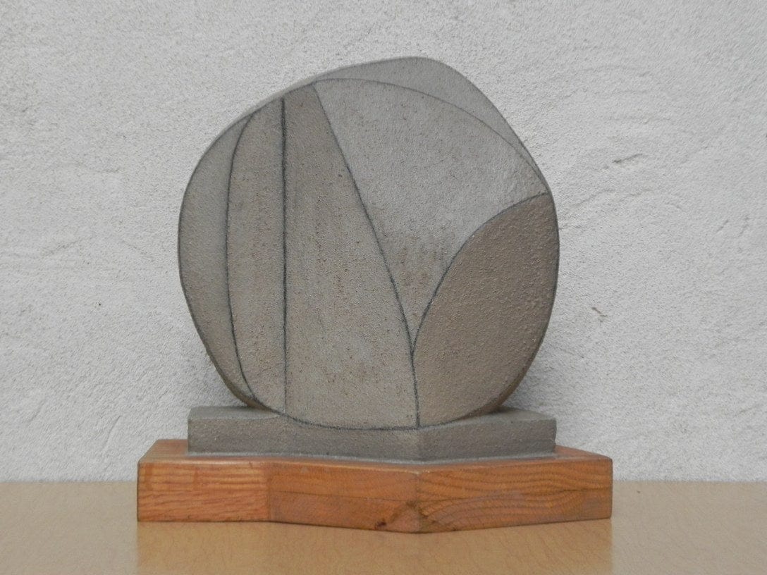 I Like Mike's Mid Century Modern Wall Decor & Art Round Abtract Modern Geometic Table Sculpture by Frank Salzeman