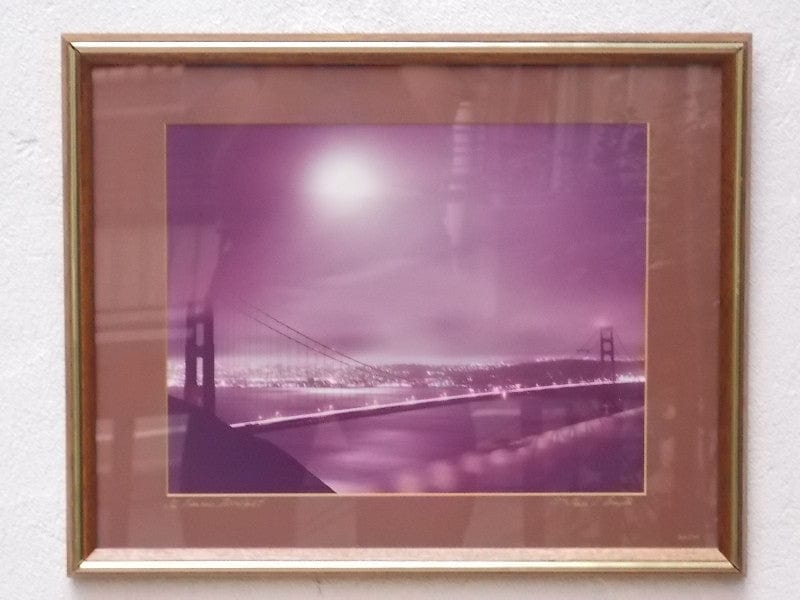 I Like Mike's Mid-Century Modern Wall Decor & Art San Francisco Moonlight, Original Signed Framed Photograph by Bernstein
