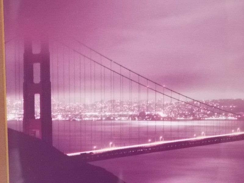 I Like Mike's Mid-Century Modern Wall Decor & Art San Francisco Moonlight, Original Signed Framed Photograph by Bernstein