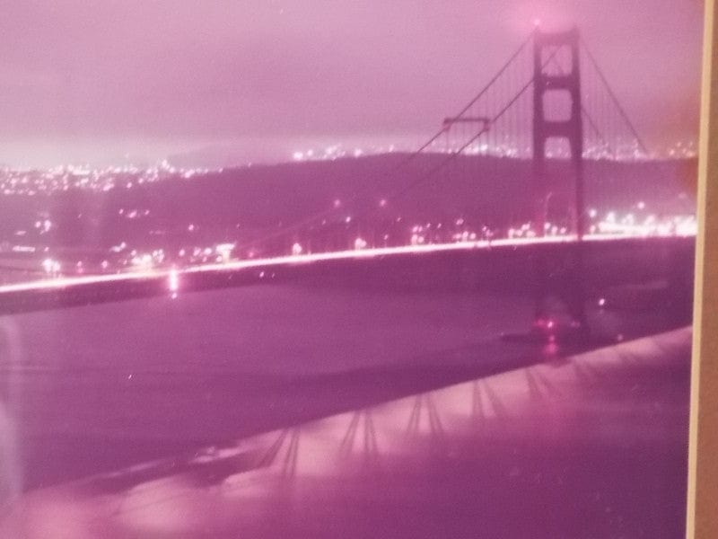 I Like Mike's Mid-Century Modern Wall Decor & Art San Francisco Moonlight, Original Signed Framed Photograph by Bernstein
