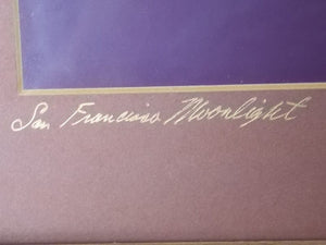 I Like Mike's Mid-Century Modern Wall Decor & Art San Francisco Moonlight, Original Signed Framed Photograph by Bernstein
