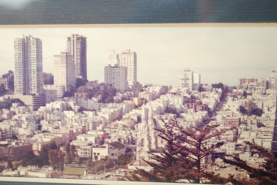 I Like Mike's Mid-Century Modern Wall Decor & Art San Francisco Panoramic Long Thin Photograph 1972 by Gene Wright