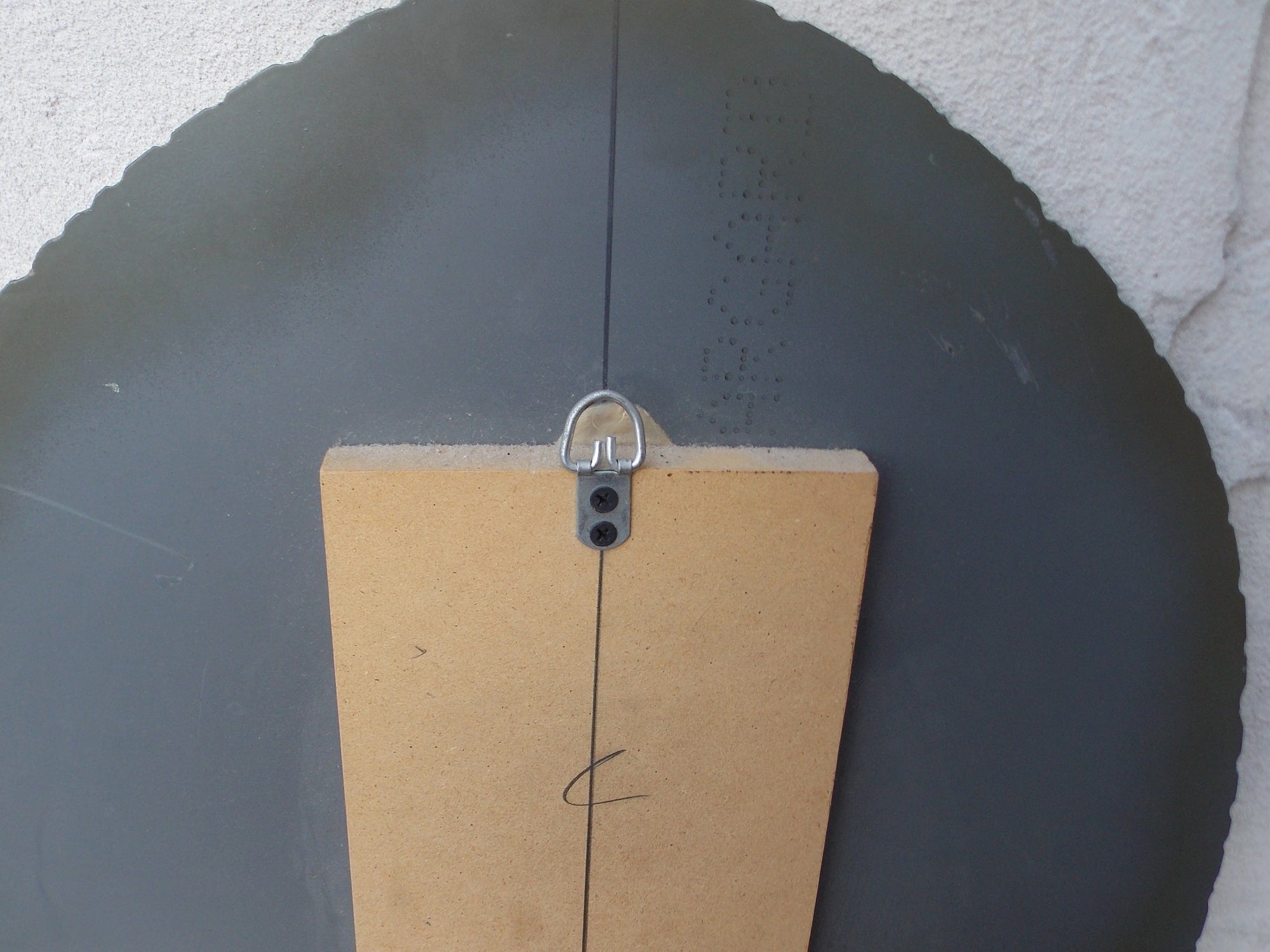 I Like Mike's Mid Century Modern Wall Decor & Art Scalloped Heavy Oval Neo Deco Wall Mirror