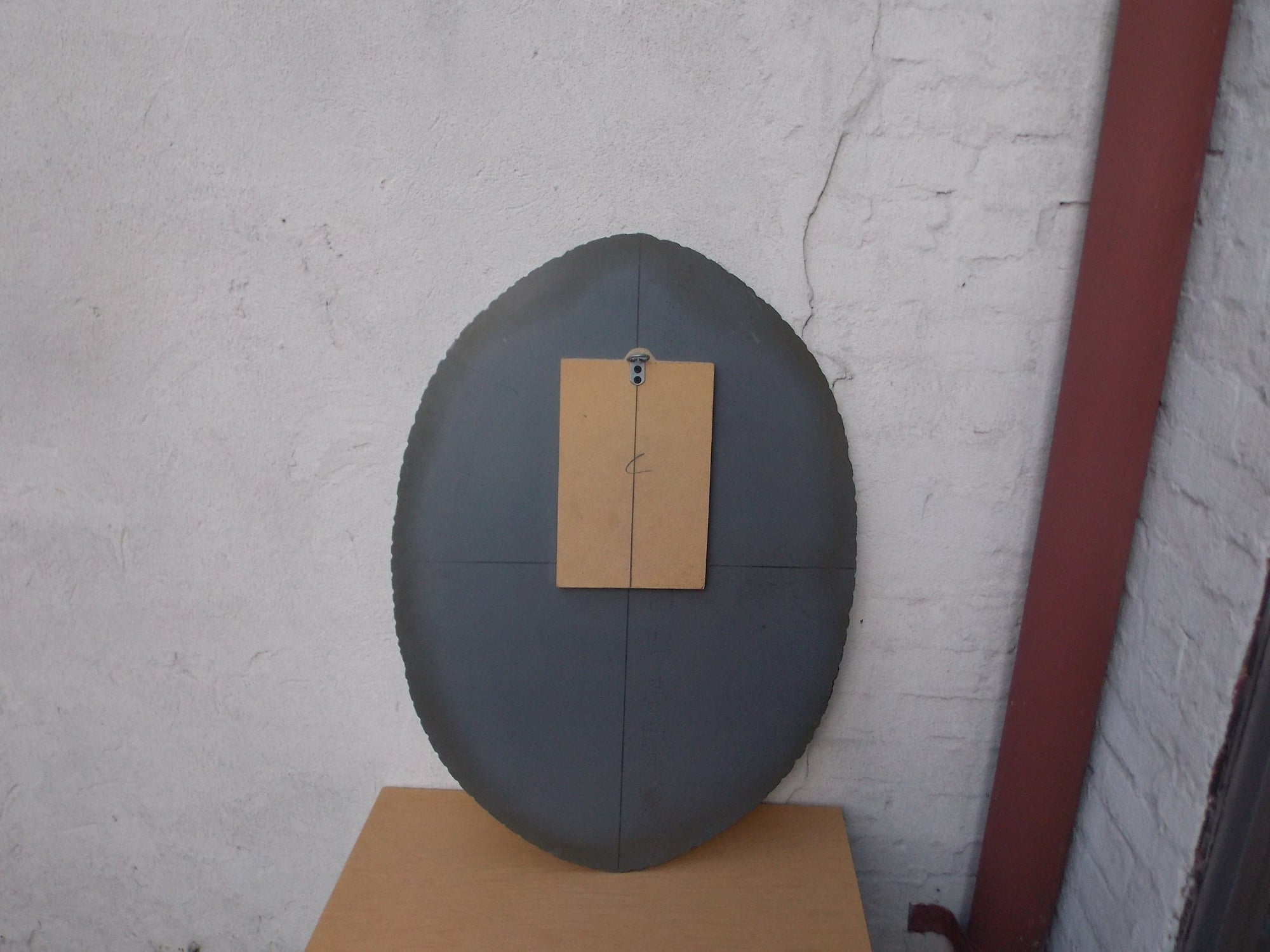I Like Mike's Mid Century Modern Wall Decor & Art Scalloped Heavy Oval Neo Deco Wall Mirror