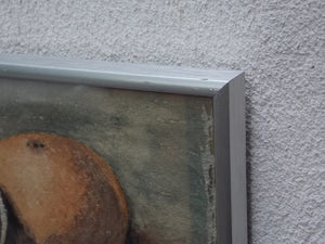 I Like Mike's Mid Century Modern Wall Decor & Art Small Framed Original Water Color, Oranges, Circa 1930, by Charles W. Barrett, Noted Architect