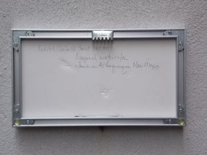 I Like Mike's Mid Century Modern Wall Decor & Art Small Framed Original Water Color, Oranges, Circa 1930, by Charles W. Barrett, Noted Architect