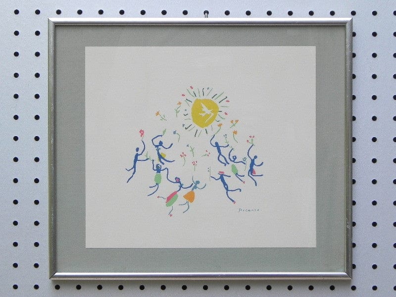 I Like Mike's Mid Century Modern Wall Decor & Art Small Framed Picasso Print, Circle of Friends Dancing