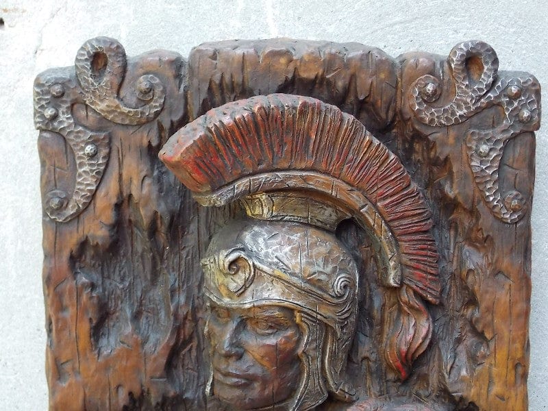 I Like Mike's Mid-Century Modern Wall Decor & Art Universal Statuary Roman Soldier Statue Wall Hanging