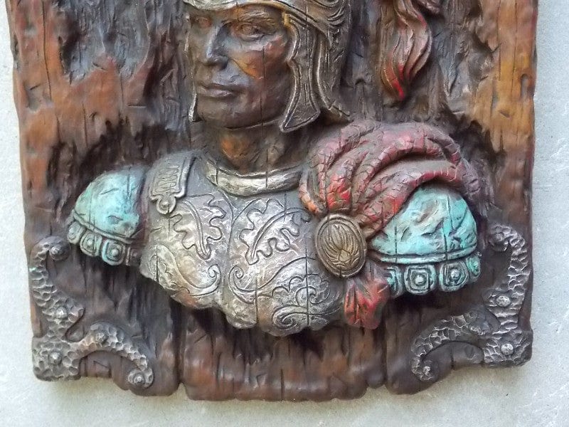 I Like Mike's Mid-Century Modern Wall Decor & Art Universal Statuary Roman Soldier Statue Wall Hanging
