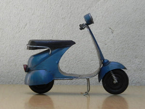 I Like Mike's Mid Century Modern Wall Decor & Art Vintage Handmade Mini Italian Motor Scooter Table Sculpture