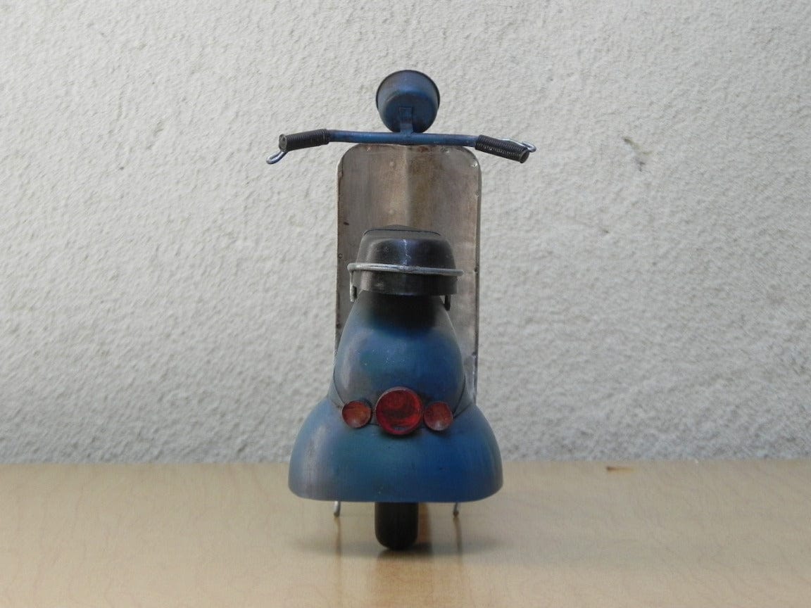 I Like Mike's Mid Century Modern Wall Decor & Art Vintage Handmade Mini Italian Motor Scooter Table Sculpture