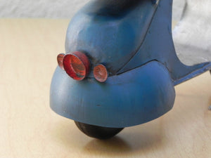 I Like Mike's Mid Century Modern Wall Decor & Art Vintage Handmade Mini Italian Motor Scooter Table Sculpture
