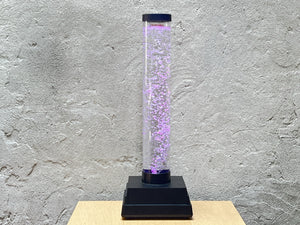 I Like Mike's Mid Century Modern Water Lamp Large Vintage Multicolor Cylindrical Bubble Water Lamp
