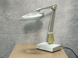 I Like Mike's Mid Century Modern White Large Dazor Magnifying Desk Task Lamp