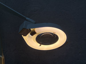 I Like Mike's Mid Century Modern White Large Dazor Magnifying Desk Task Lamp