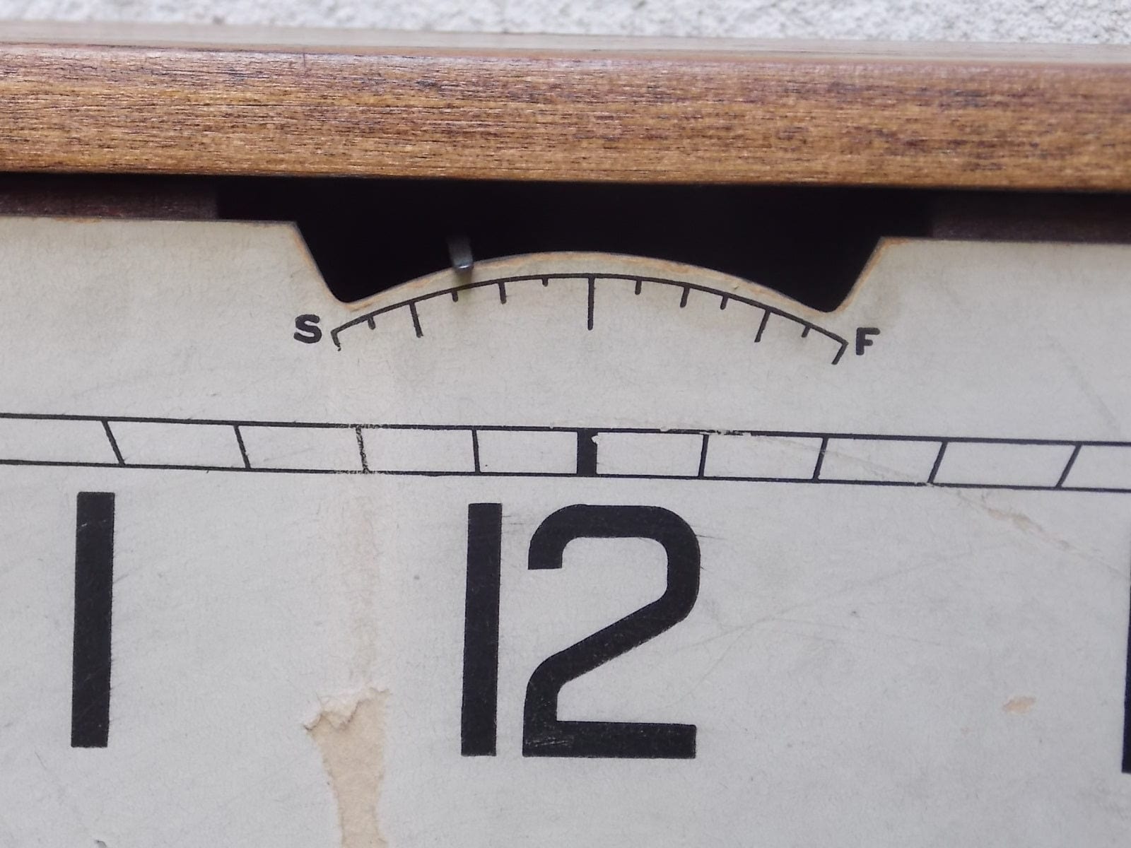 I Like Mikes Mid Century Modern Antique Ansonia Square Wooden Chiming Wall Clock, 8-Day, 100% Original, Rare