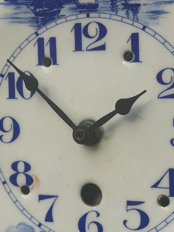 Delft Blue & White Wall Clock, Porcelain on Cast Iron - I Like Mikes ...