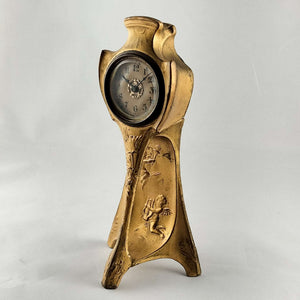 I Like Mikes Mid Century Modern Clock Mantle Wind Up Clock, Made in USA