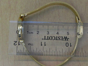 I Like Mikes Mid Century Modern Clock Seiko Sports 100 Gold Tone Watch, Bracelet Strap