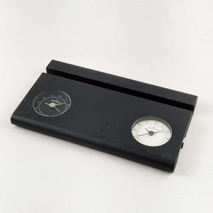 I Like Mikes Mid Century Modern Clock Skagen Desk Clock with Business Card Holder