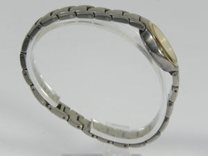 I Like Mikes Mid Century Modern Clock Skagen Women's Titanium Mixed Metals Watch with Bracelet Band