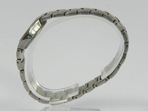 I Like Mikes Mid Century Modern Clock Skagen Women's Titanium Mixed Metals Watch with Bracelet Band