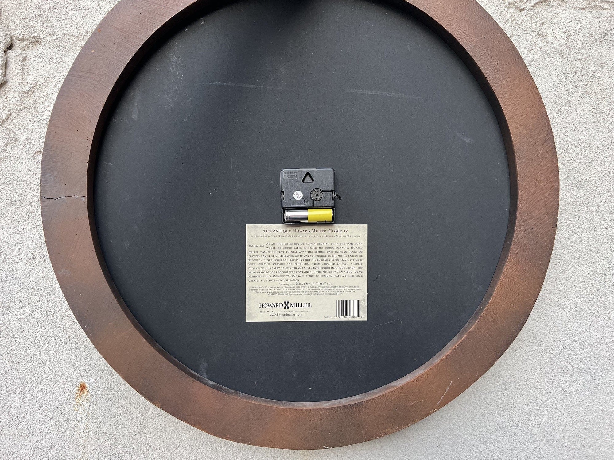 I Like Mikes Mid Century Modern Clock Very Large Round Antique Howard Miller Clock IV