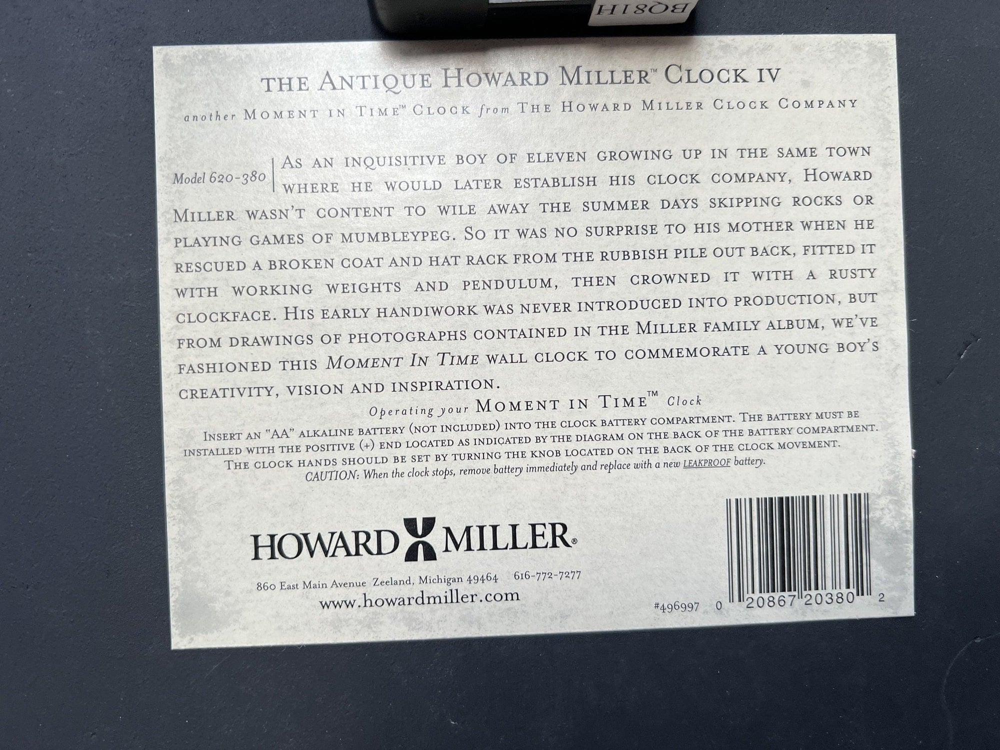 I Like Mikes Mid Century Modern Clock Very Large Round Antique Howard Miller Clock IV