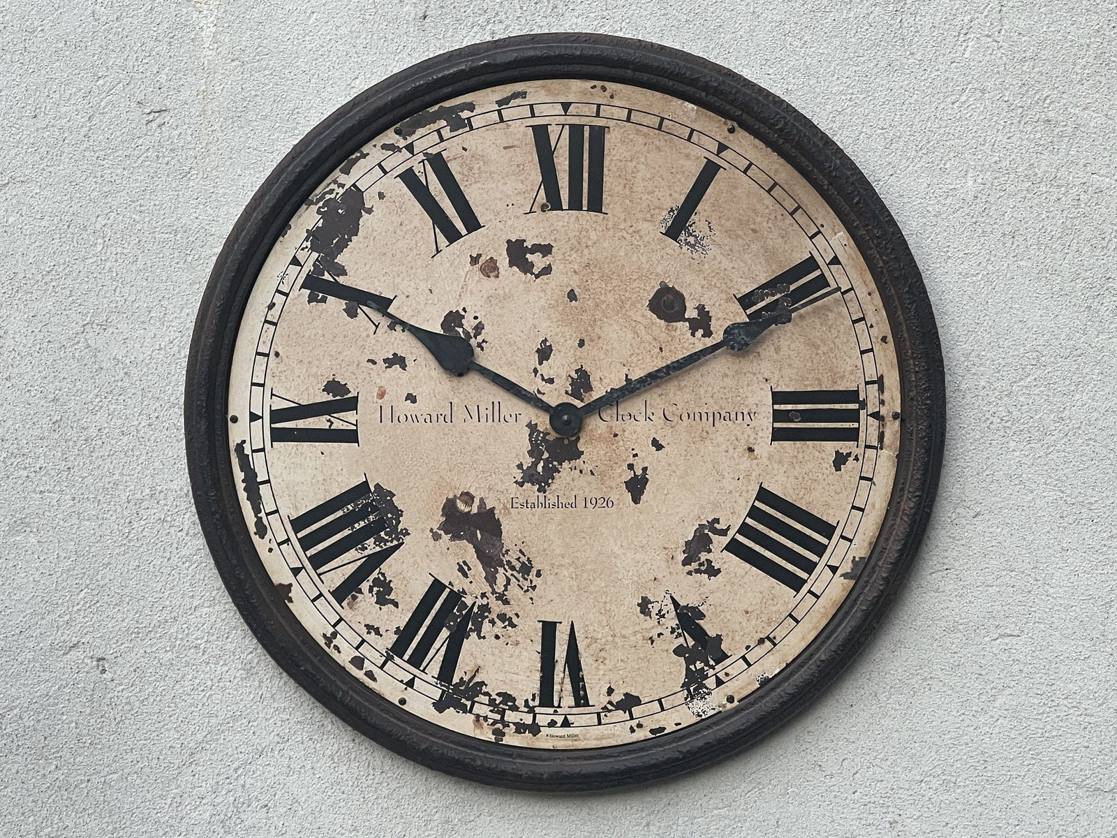 I Like Mikes Mid Century Modern Clock Very Large Round Antique Howard Miller Clock IV