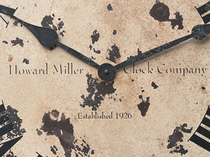 I Like Mikes Mid Century Modern Clock Very Large Round Antique Howard Miller Clock IV