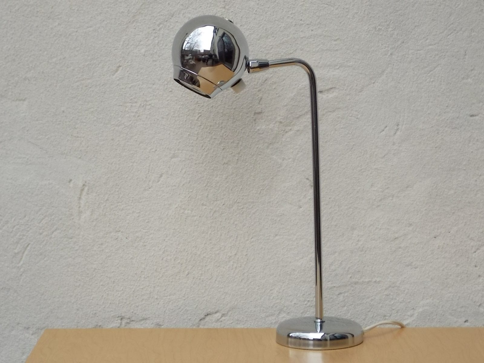 I Like Mikes Mid Century Modern lighting Kovacs Chrome Eyeball Desk Lamp