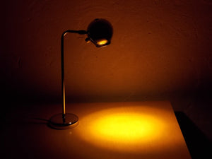 I Like Mikes Mid Century Modern lighting Kovacs Chrome Eyeball Desk Lamp