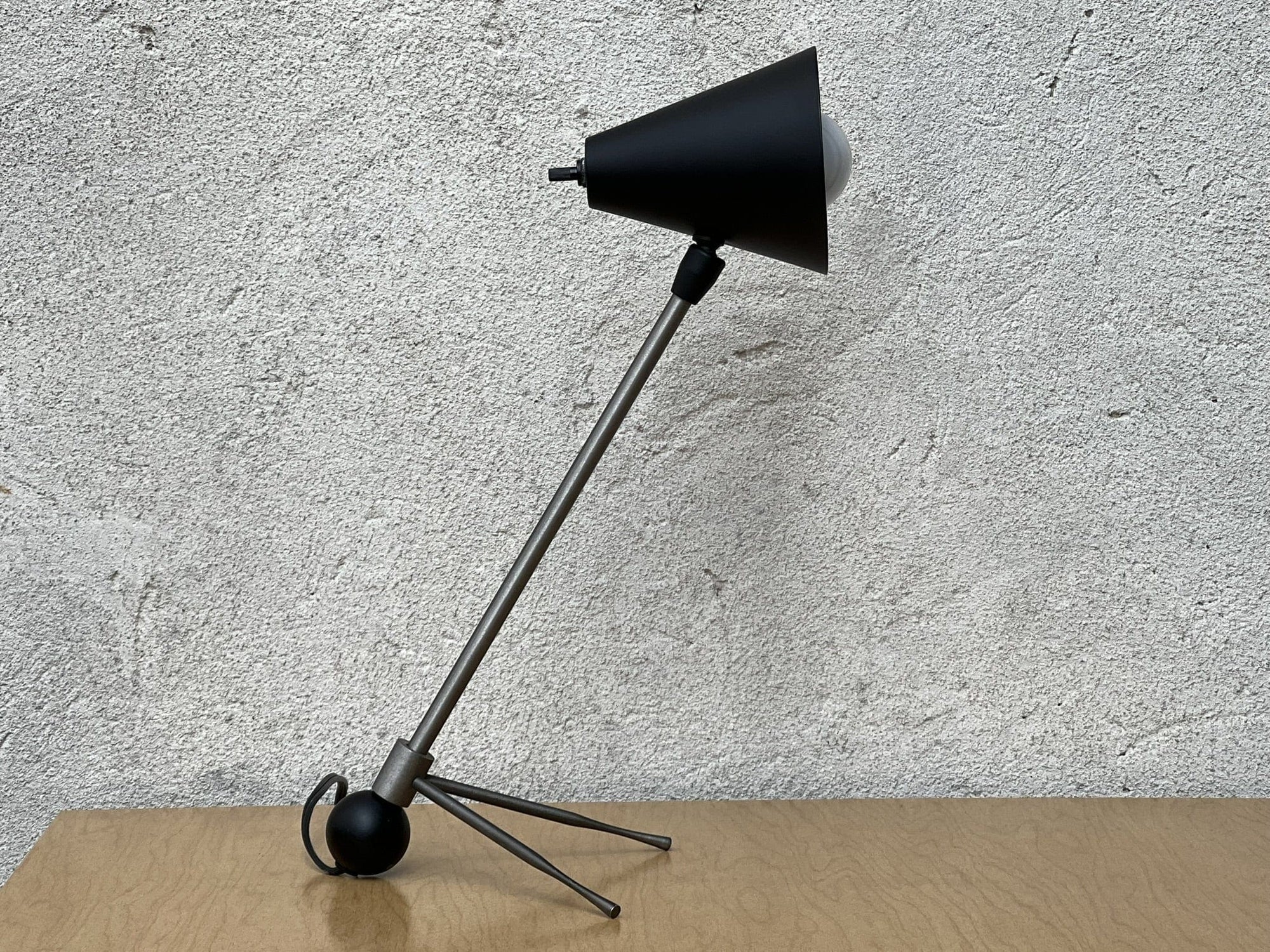 I Like Mikes Mid Century Modern lighting Small Modern Black Metal Task Desk Lamp
